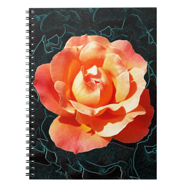Carnet Rose orange clair (Devant)