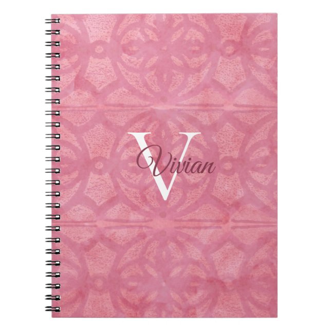Carnet Rose pâle (Devant)