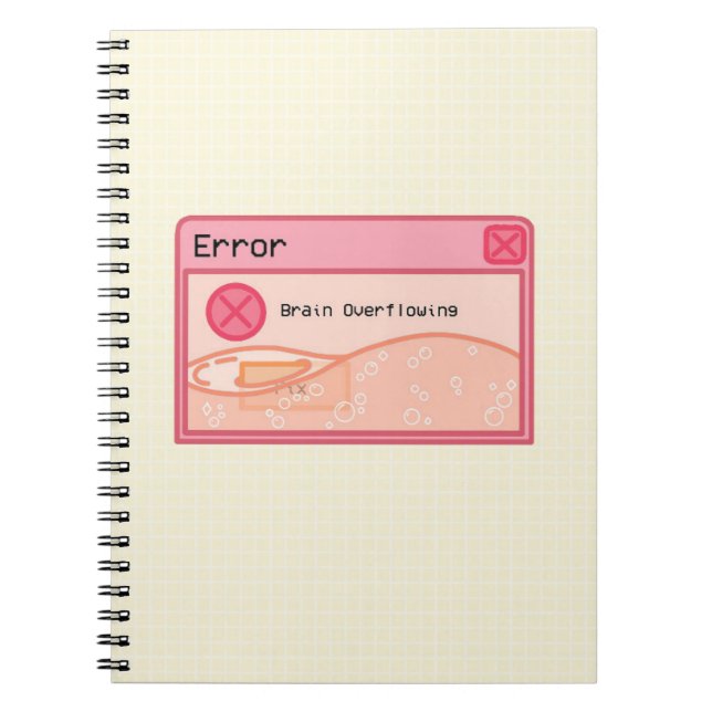 Carnet rose pastel esthétique mignon (message d'er (Devant)