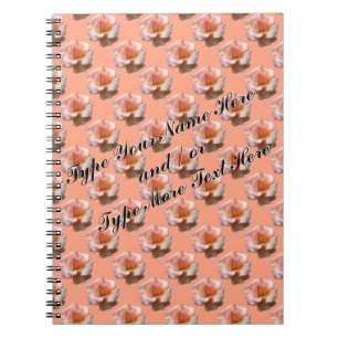 Carnet rose Personnaliser Peach Romantic Livre Ros