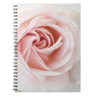 Carnet Rose rose et bois blanc shabby chic glamour maison