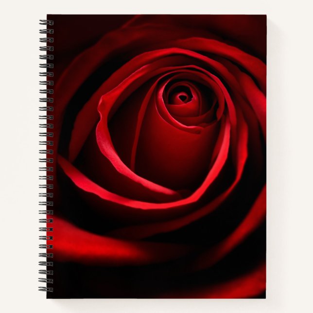 Carnet Rose rouge (Devant)