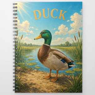 Carnet Roseaux de la zone humide de canard GeoSaga aquare