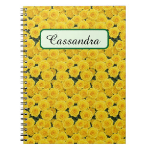 Carnet Roses Jaunes Lumineuses