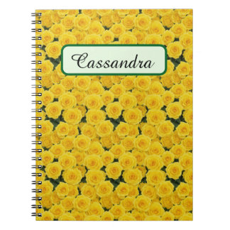Carnet Roses Jaunes Lumineuses