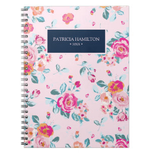 Carnet Roses Roses Roses Roses Vibrantes Motif Floral Vin