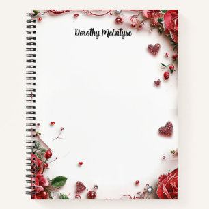 Carnet Roses rouges