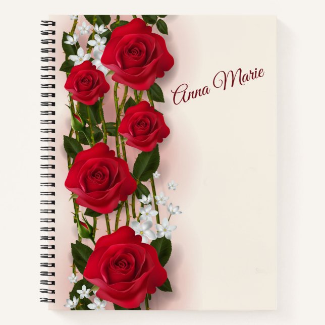 Carnet Roses rouges (Devant)