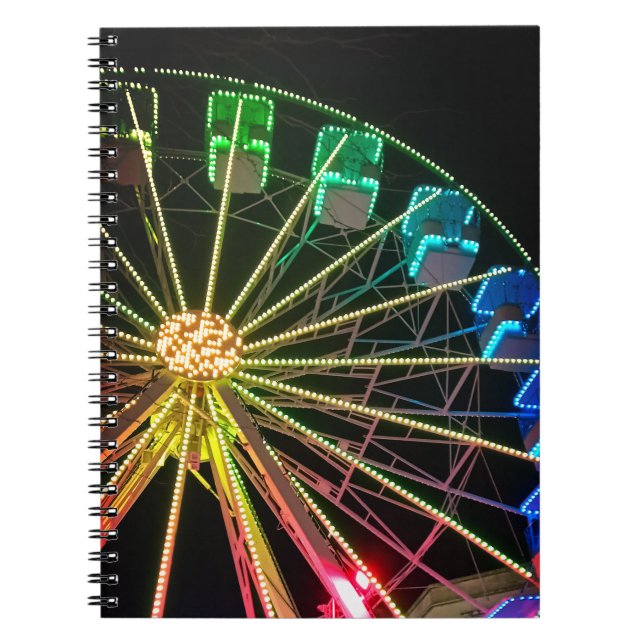 Carnet Roue Ferris verte et bleue (Devant)
