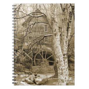 Carnet Roue hydraulique vintage