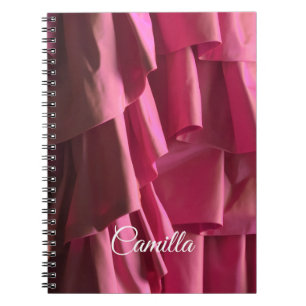 Carnet Rouffes roses chaudes personnalisées Motif moderne