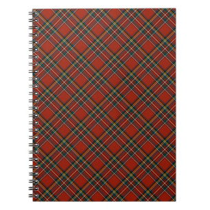 Carnet Rouge et bleu Royal Stewart Scottish Plaid