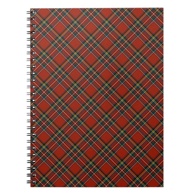 Carnet Rouge et bleu Royal Stewart Scottish Plaid (Devant)