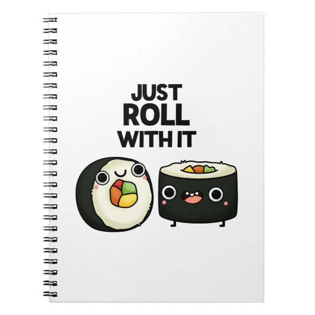 Carnet Rouler Avec Il Drôle Sushi Roll Pun (Devant)