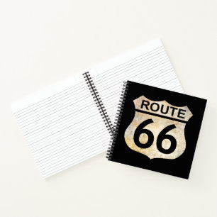 Carnet Route 66 avec vos initiales au dos