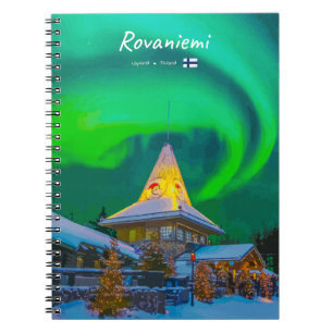Carnet Rovaniemi, Finland - Aurore magique