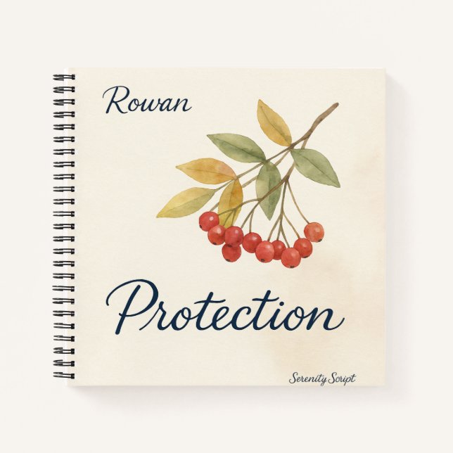Carnet Rowan — Protection Spiral Notebook (Devant)