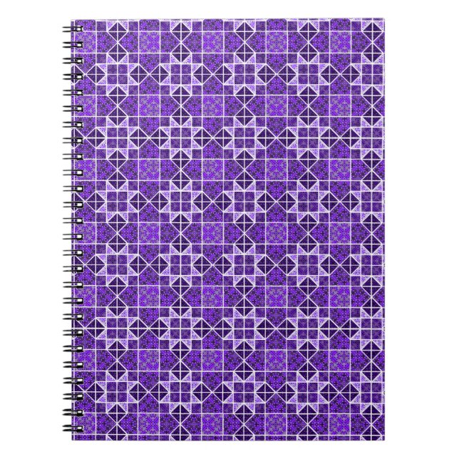 Carnet Royal Purple Weathervane Bloc géométrique (Devant)