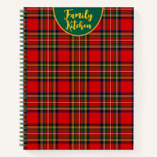 Carnet Royal Stewart Clan Tartan Plaid Personnalisé