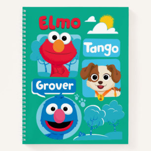 Carnet Rue Sésame   Elmo, Tango, & Grover Park Graphic
