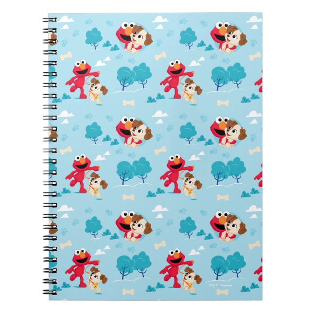 Carnet Rue Sésame | Elmo & Tango Motif (Devant)