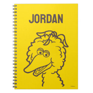 Carnet Rue Sésame Oiseau brillant Ajouter Votre Nom