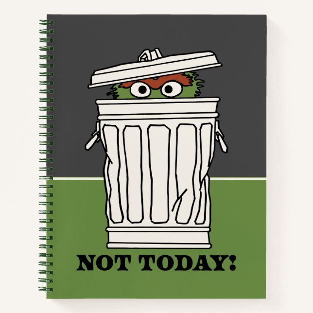 Carnet Rue Sésame | Oscar le Grouch Pas aujourd'hui! (Devant)