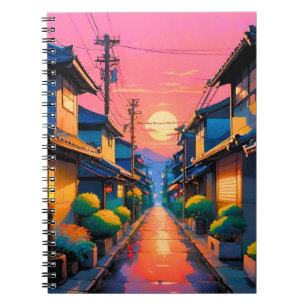 Carnet Rues Silencieuses, Lueurs Chaudes dans une Rue Jap