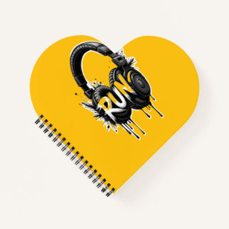 Carnet RUN Headphones Street Art Sticker