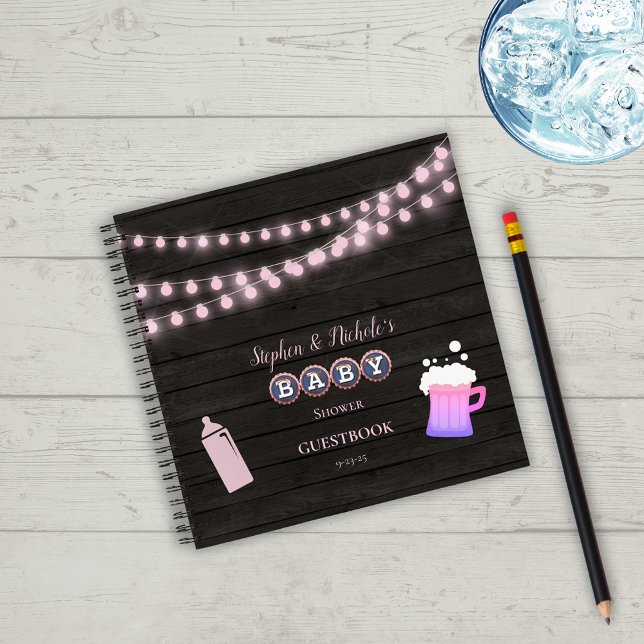 Carnet Rustic Baby est en train de brasser Baby shower ro (Créateur téléchargé)