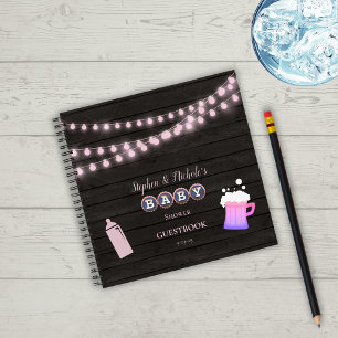 Carnet Rustic Baby est en train de brasser Baby shower ro