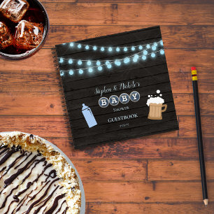 Carnet Rustic Baby est en train de brasser Blue Baby show