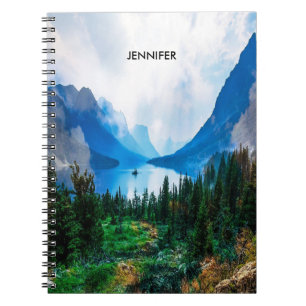 Carnet Rustic Country Mountains Nature Scène Photographie