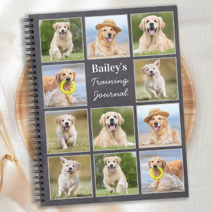 Carnet Rustic Pet 11 Photo Collage Personnalisé Chien de