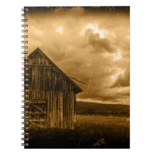 Carnet rustique de l'ouest ferme ancienne grange