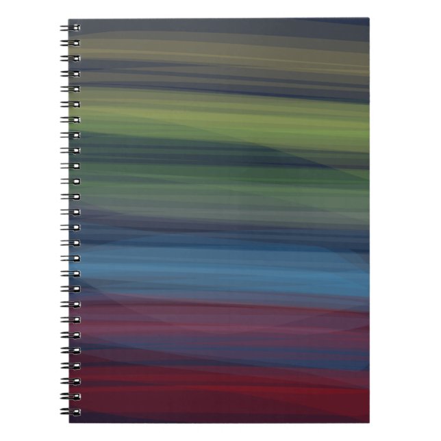 Carnet Rustique Élégant Multicolore Sarcelle  (Devant)