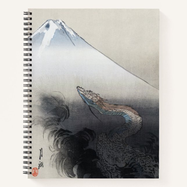 Carnet Ryu Shoten : Dragon éblouissant sur Fuji, Japon (Devant)