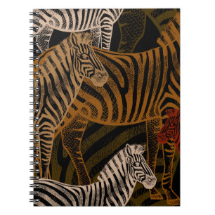 Carnet Safari africain : Zebra Vintage Design