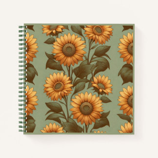 Carnet Sage et tournesols II