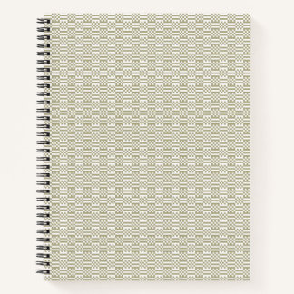 Carnet Sage Green Geometric Minimalist Pattern Notebook