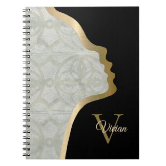 Carnet Sage Vert Black Et Or Face