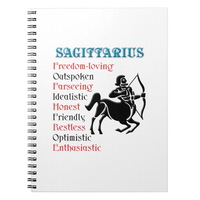 Carnet Sagittaire Horoscope Symbole zodiaque (Devant)