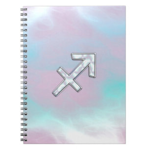 Carnet Sagittarius Zodiac signe sur Mère de style perle