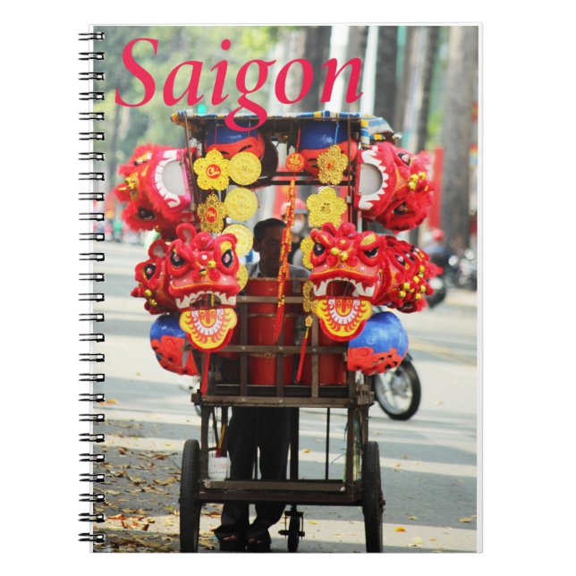 Carnet Saigon Vietnam - Bonne année de danse Lion 2024 (Devant)