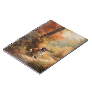 Carnet Saint Bernard en automne Feuilles Automne automne 