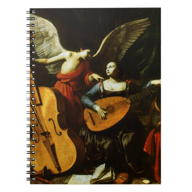 Carnet Saint Cecilia et l'ange par Carlo Saraceni (Devant)