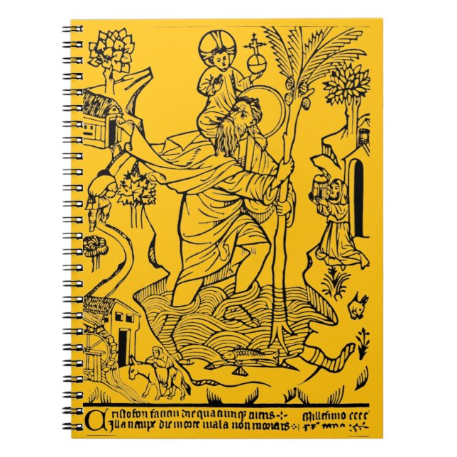 Carnet Saint Christophe catholique romain (Devant)