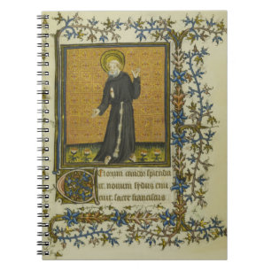 Carnet Saint François d'Assise Manuscrit médiéval