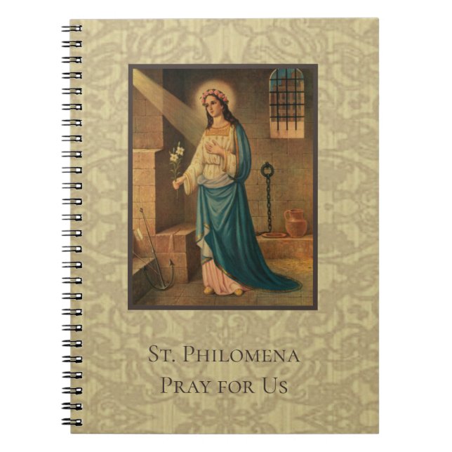 Carnet Saint puissant de St Philomena avec Dieu (Devant)