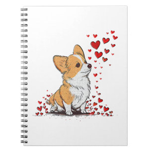 Carnet Saint-Valentin Chien Mignon Corgi Fête des amoureu